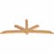Ekena Millwork Alberta Smooth Timber Gable Bracket, Western Red Cedar, 108"W x 40"H x 3 1/2"D x 5 1/2"F, 9/12 Pitch GBW108X40X0406ALB00SWR - alternate 4